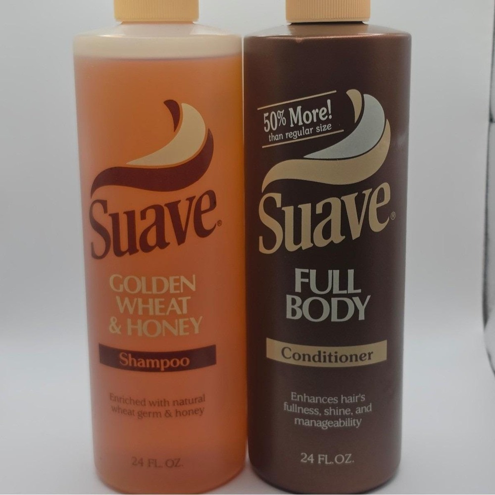 Suave Golden Wheat & Honey Shampoo & Full Body Conditioner Set Full Bottles 24oz